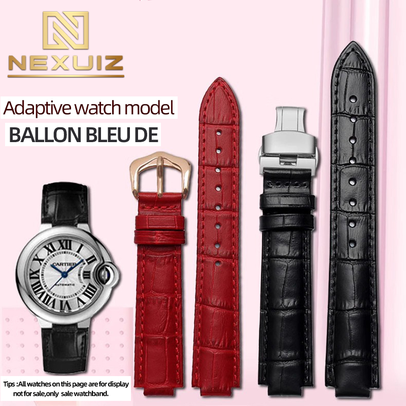 Cartier Watch Ballon Bleu - Leder-Uhrenarmband für BALLON BLEU DE CARTIER
