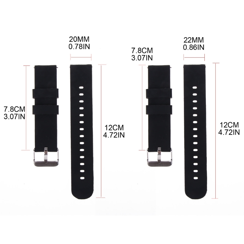 Silikon armband 20/22mm weiche – Silicone Watch Band 22Mm Bewertung und Preis