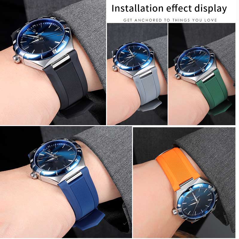 Gekerbtes Silikonkautschuk-Uhr – Omega Watch Constellation Bewertung und Preis