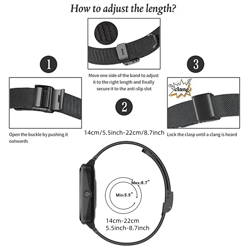 Metallbänder für Honor Watch 4 – Mesh Strap Metal Bewertung und Preis