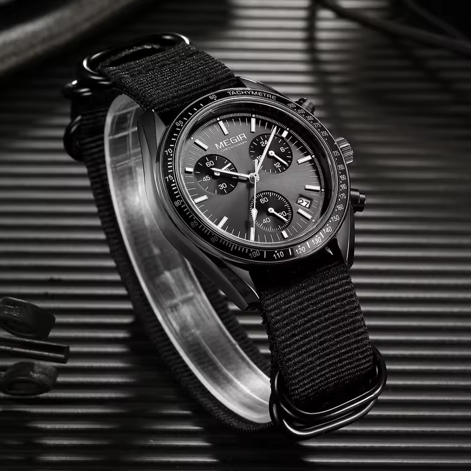 MEGIR 2247 Herren-Luxus-Quarzu – Canvas Strap Watch Bewertung und Preis