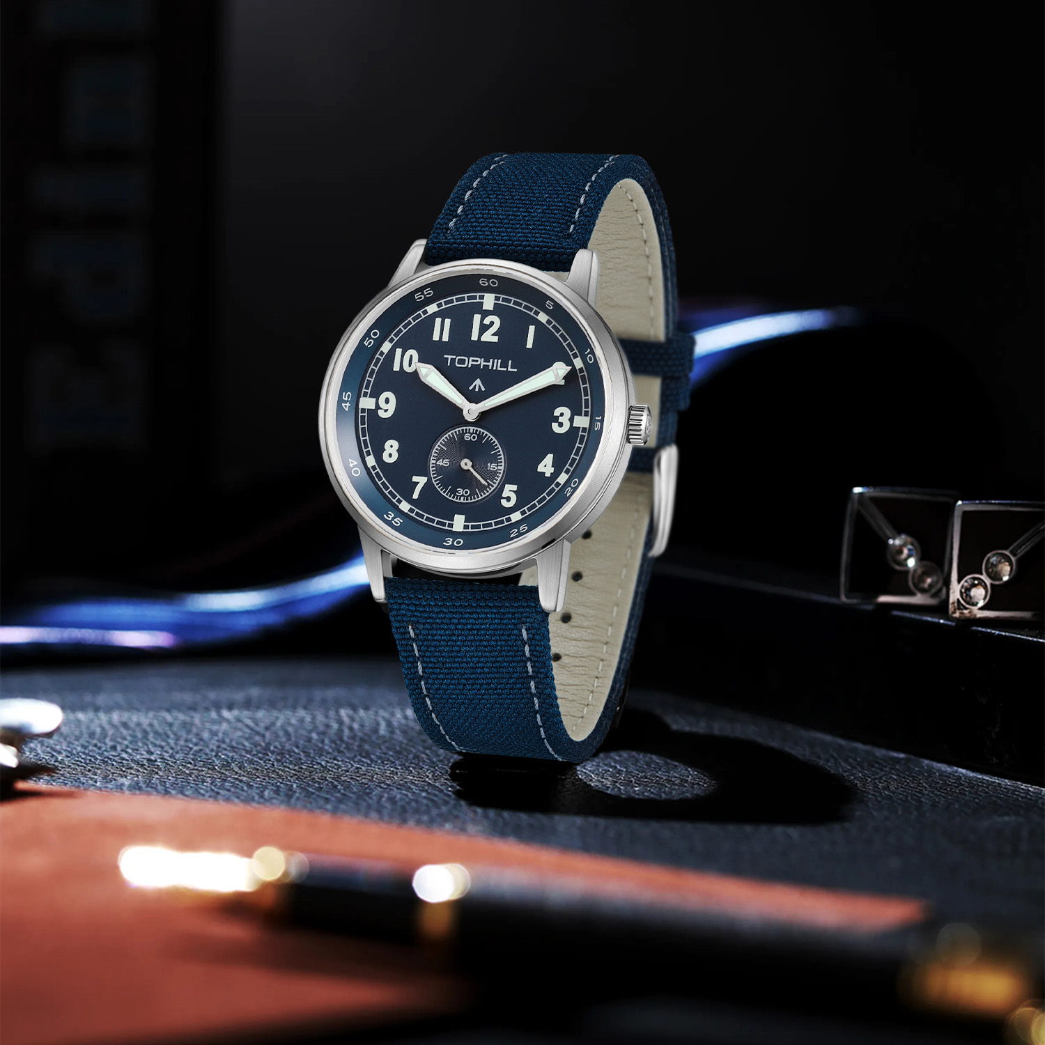 2025 neue TOPHILL TW099G 40mm  – Canvas Strap Watch Bewertung und Preis