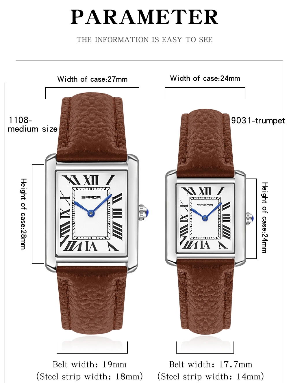 Sanda rechteckige Armbanduhren – Cartier Watch Tank Bewertung und Preis
